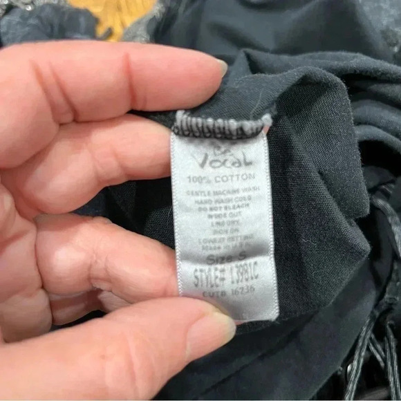 Vocal brand fringed kimono duster, jacket w rhinestones & studs. Western rodeo - Picture 13 of 14